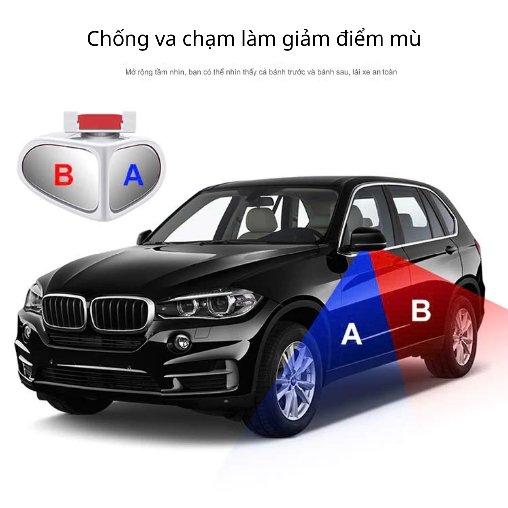 Gương điểm mù giúp mở rộng góc quan sát khi lái xe